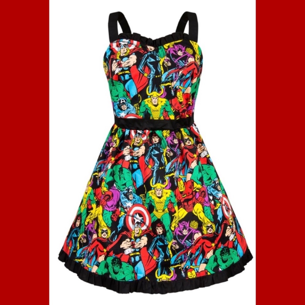 ©Marvel Super Heroes Avengers Sweetheart Mini Dress XL - worn only once